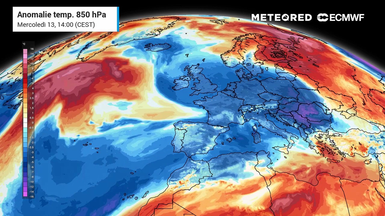 Una massa d'aria gelida, in discesa dalle alte latitudini, farà il suo ingresso trionfale dalla Porta del Rodano, portando un’anomalia termica negativa pesante per la metà di maggio.