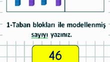 1.1- Modelleme İle Sayıların Gösterimi - 2. Sınıf Matematik #Shorts