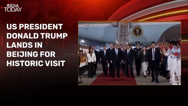 President Trump arrives in Beijing for talks with Xi Jinping