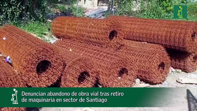 Denuncian abandono de obra vial tras retiro de maquinaria en sector de Santiago
