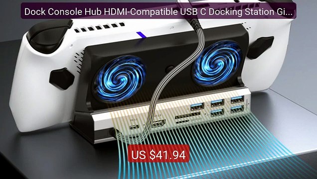 Dock Console Hub HDMI-Compatible USB C Docking Station Giga... — Top Pick 2026 | Unbeatable Price!