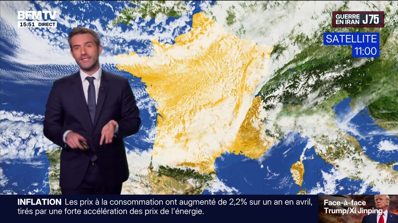 La météo pour ce jeudi 14 mai 2026
