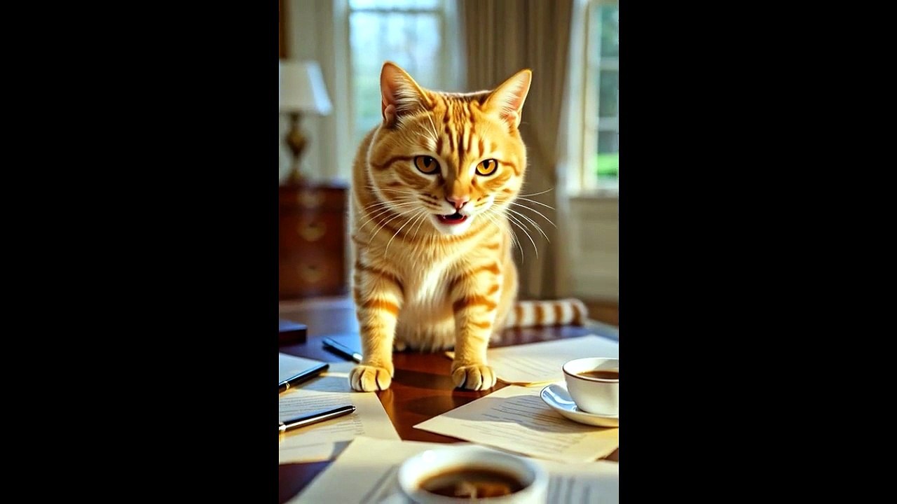 Orange Taby Cat 007 BIG CAT DJ