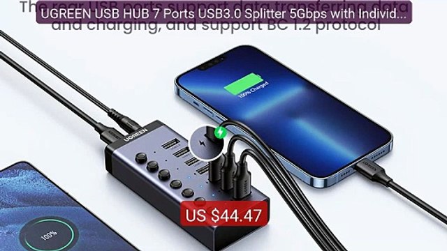 UGREEN USB HUB 7 Ports USB3.0 Splitter 5Gbps with Individual ... — Amazing Value 2026 | Must Have!