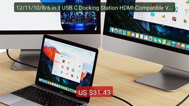 12/11/10/8/6 in 1 USB C Docking Station HDMI-Compatible VGA... — Top Pick 2026 | Unbeatable Price!