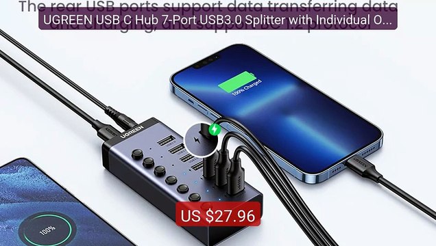 UGREEN USB C Hub 7-Port USB3.0 Splitter with Individual OFF/ON... — Hot Deal 2026 | Limited Offer!