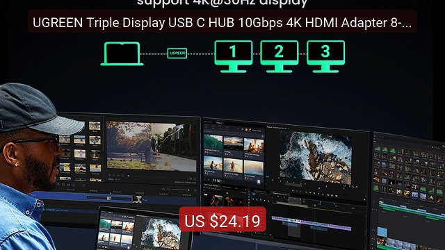 UGREEN Triple Display USB C HUB 10Gbps 4K HDMI Adapter 8-in-1 ... — Hot Deal 2026 | Limited Offer!