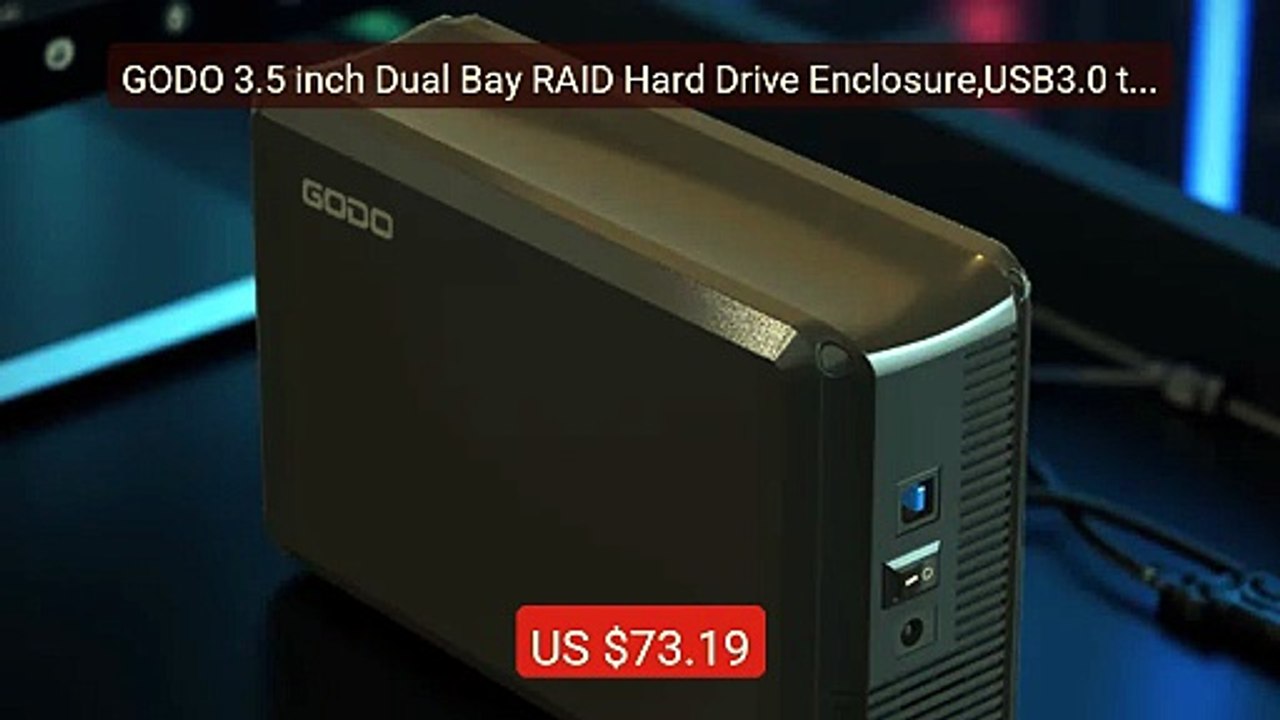 GODO 3.5 inch Dual Bay RAID Hard Drive Enclosure,USB3.0 to 3.5... — Hot Deal 2026 | Limited Offer!