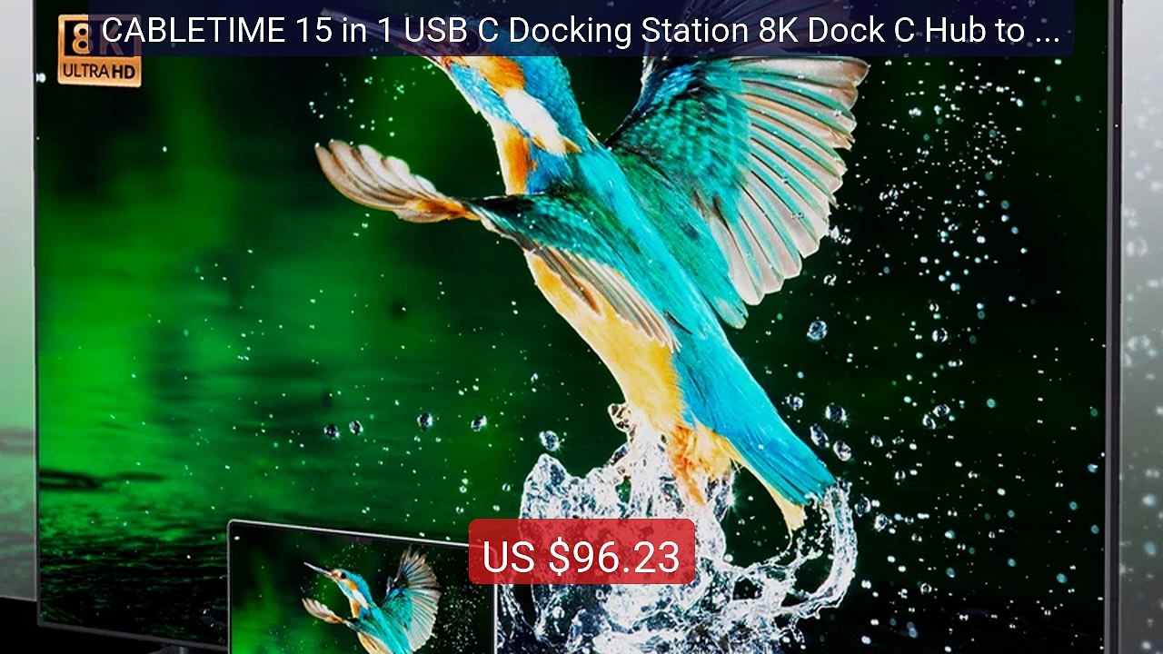 CABLETIME 15 in 1 USB C Docking Station 8K Dock C Hub to HDMI USB ... — Best Deal 2026 | Shop Now!