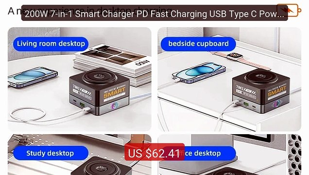 200W 7-in-1 Smart Charger PD Fast Charging USB Type C Power St... — Hot Deal 2026 | Limited Offer!