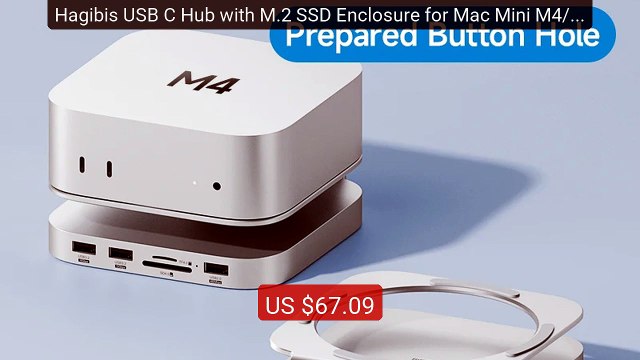 Hagibis USB C Hub with M.2 SSD Enclosure for Mac Mini M4/M4 Pro St... — Best Deal 2026 | Shop Now!