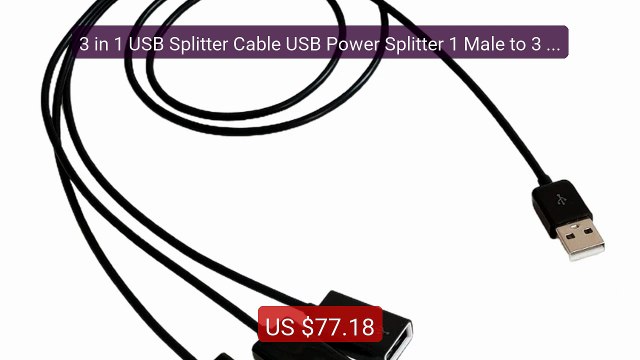 3 in 1 USB Splitter Cable USB Power Splitter 1 Male to 3 Female US... — Best Deal 2026 | Shop Now!