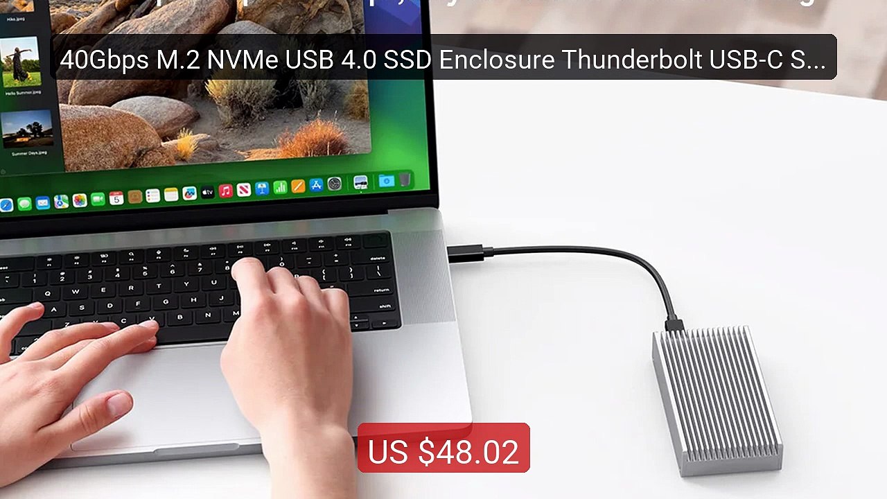 40Gbps M.2 NVMe USB 4.0 SSD Enclosure Thunderbolt USB-C SSD Ca... — Hot Deal 2026 | Limited Offer!
