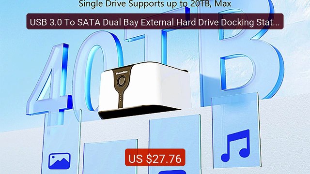 USB 3.0 To SATA Dual Bay External Hard Drive Docking Station Suppor... — Top Rated 2026 | Buy Now!