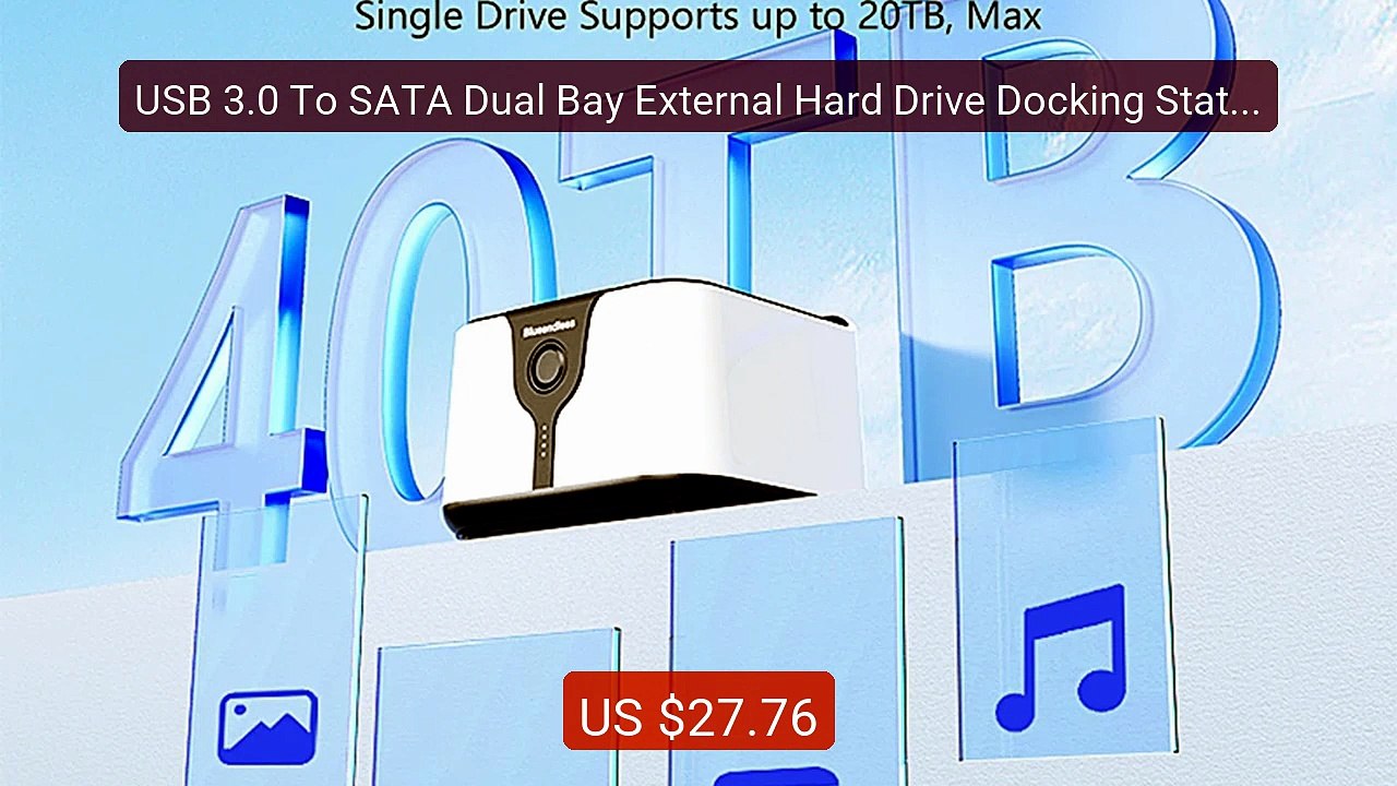 USB 3.0 To SATA Dual Bay External Hard Drive Docking Station Suppor... — Top Rated 2026 | Buy Now!