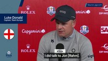 Donald delighted to see Rahm remain eligible for the Ryder Cup