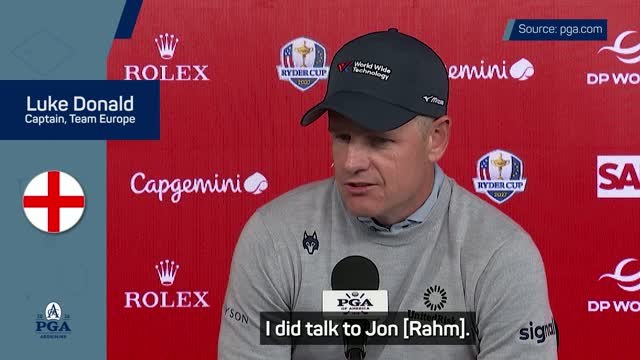 Donald delighted to see Rahm remain eligible for the Ryder Cup
