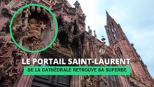 Le portail Saint-Laurent de la cathédrale retrouve sa superbe
