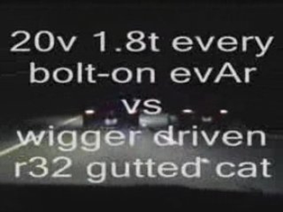 GOLF R32 vs GOLF IV VR6 24V vs GOLF 1.8T 20v