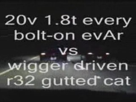 GOLF R32 vs GOLF IV VR6 24V vs GOLF 1.8T 20v