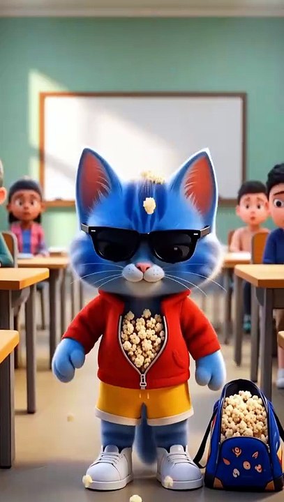 One Popcorn DESTROYED Him 😭 #trendingreel #comedy #funnyreels #kidsfun #cartoon #funny #jokes