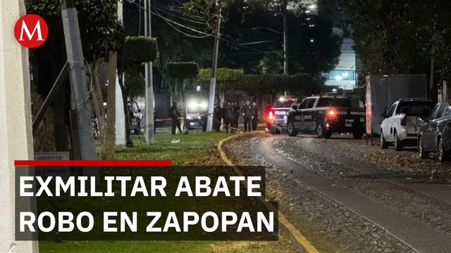 Exmilitar frustra robo a balazos afuera de universidad en Zapopan