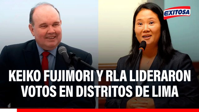 Resultados ONPE al 100% en Lima Metropolitana: Keiko Fujimori y López Aliaga lideraron votos