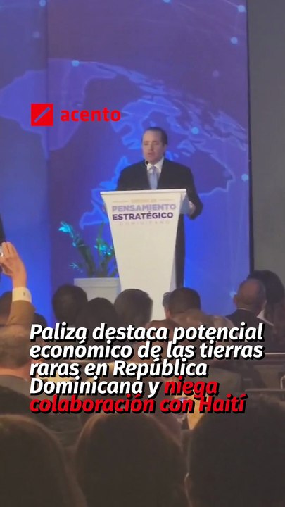 Paliza destaca potencial económico de las tierras raras en República Dominicana y niega colaboración con Haití