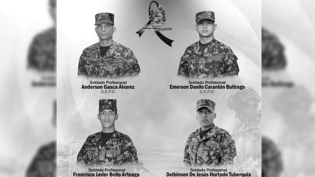 Cuatro soldados asesinados y tres heridos en Guaviare tras ataque con explosivos