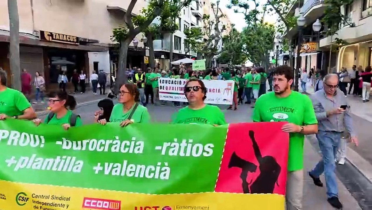Manifestació comarcal per l'ensenyament públic a Dénia (III)