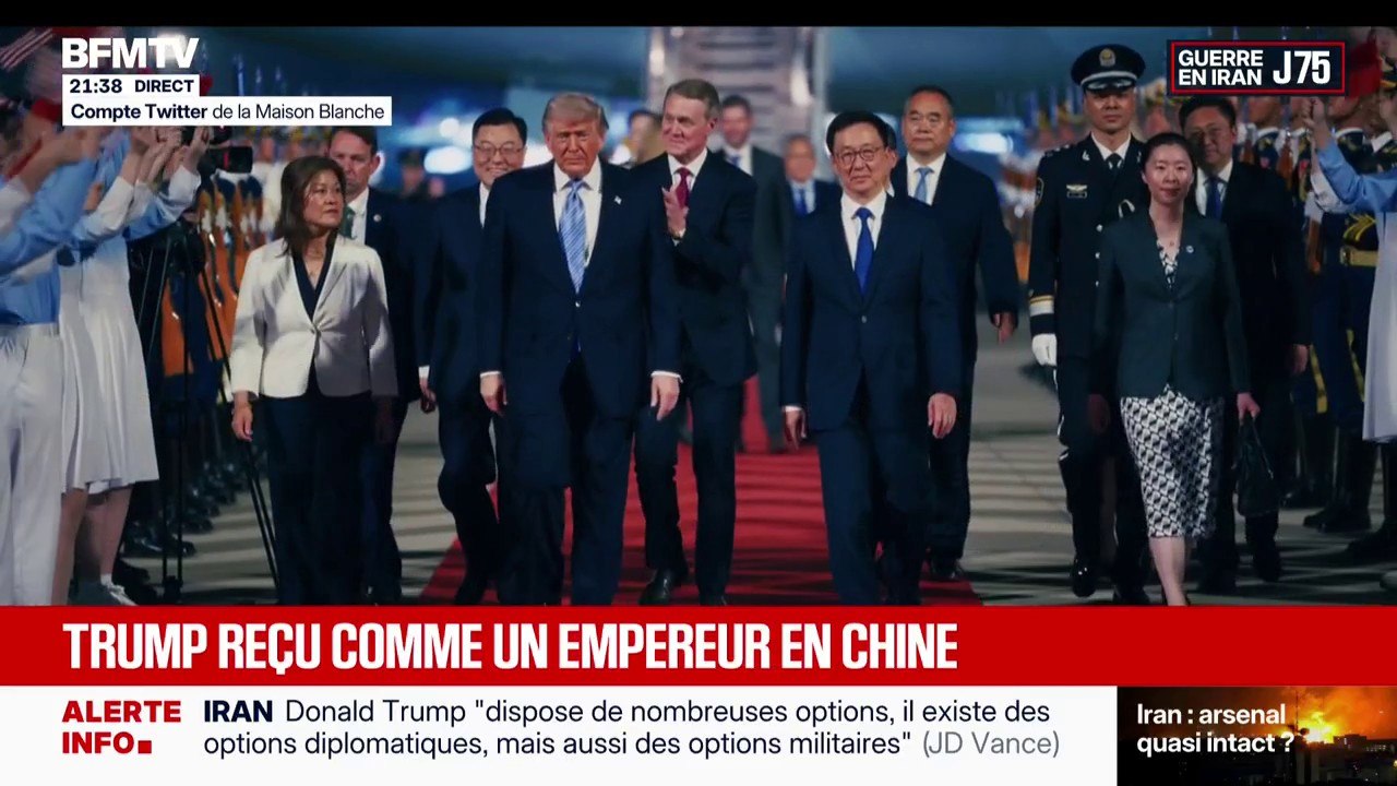 Les images de l’arrivée de Donald Trump en Chine