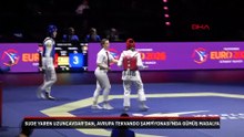 Sude Yaren Uzunçavdar, Avrupa Tekvando Şampiyonası’nda gümüş madalya kazandı