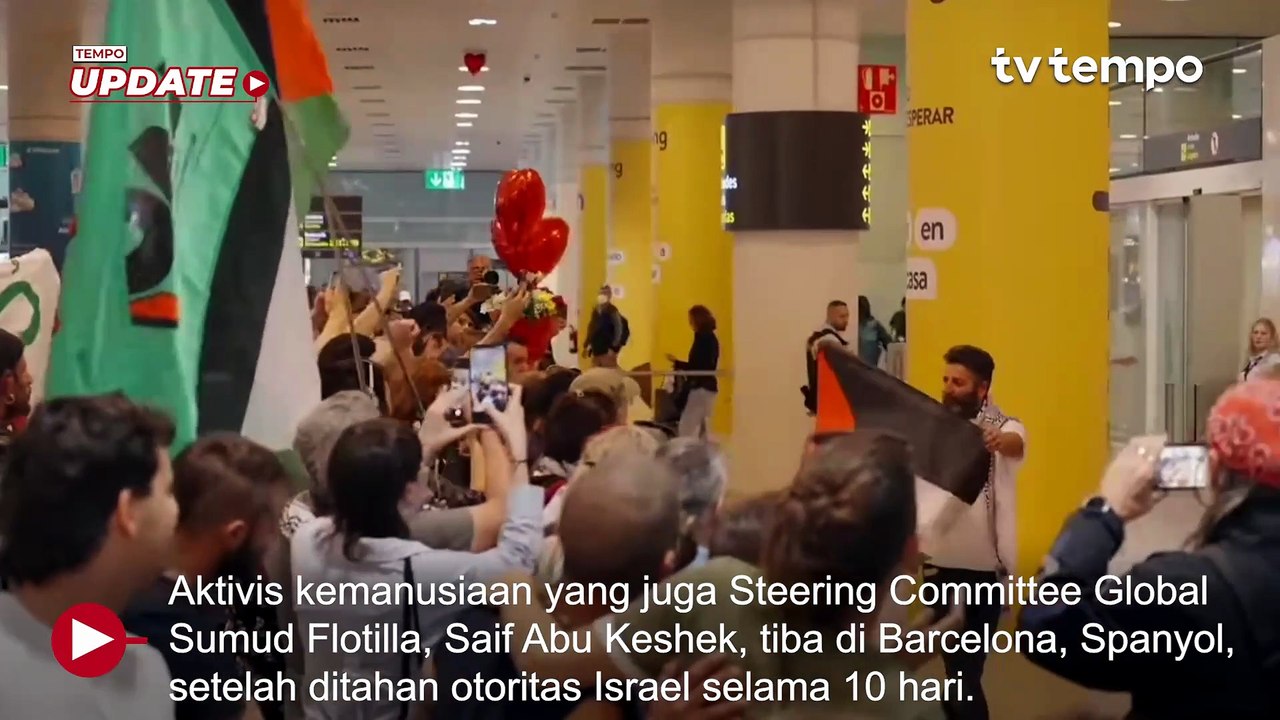 Dibebaskan Israel, Aktivis Flotilla Saif Abu Keshek Kembali Lanjutkan Misi