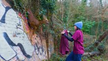 Deer Dangling From Roadside Fence Gets Freed