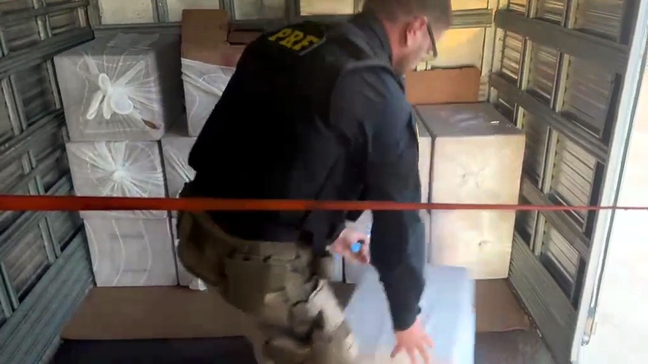 PRF apreende 7 mil maços de cigarros contrabandeados na Estrada Boiadeira; com vídeo