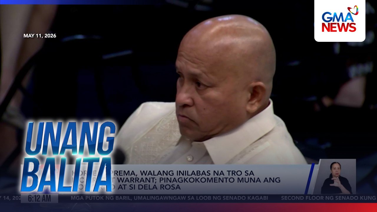 Korte Suprema, walang inilabas na TRO sa ICC arrest warrant; pinagkokomento muna ang gobyerno at si Dela Rosa | Unang Balita