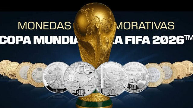 Banco de México se une a la fiebre del Mundial 2026; así lucen las 12 monedas conmemorativas