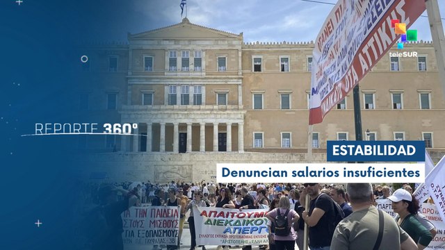 Líbano empleados públicos protestan por salarios dignos