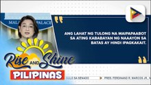 Malacañang, iginiit na sumusunod sa batas ang pamahalaan matapos magpasalamat si Sen. Bato dela Rosa sa hinihingi nitong proteksyon