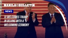 Chinese President Xi hosts a welcoming ceremony for visiting US President Donald Trump in Beijing