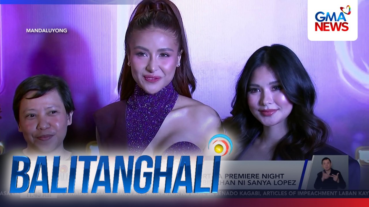 Ilang Kapuso stars, full support sa premiere night ng "Midnight Girls" na pinagbibidahan ni Sanya Lopez | Balitanghali