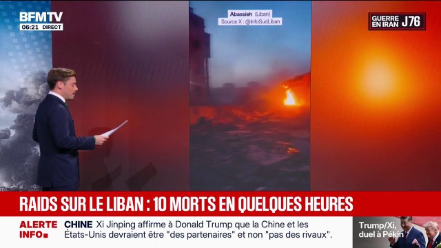Guerre au Moyen-Orient: dix morts en quelques heures après des raids israéliens