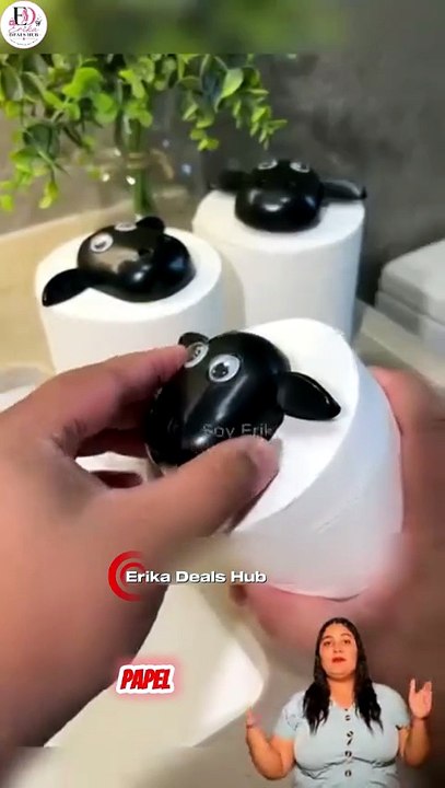 Organizador de Papel Higiénico con Forma de Oveja | Decoración Baño Divertida y Apilable