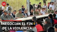 Evelyn Salgado y Rosa Icela Rodríguez negocian la paz en Chilapa, Guerrero