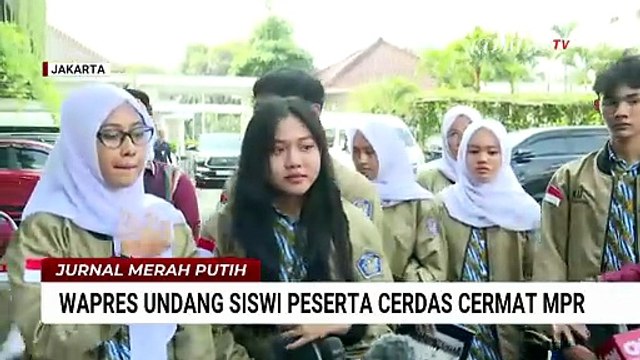 Bertemu Wapres Gibran, Ini Kata Peserta Cerdas Cermat MPR dari SMAN 1 Pontianak | JMP