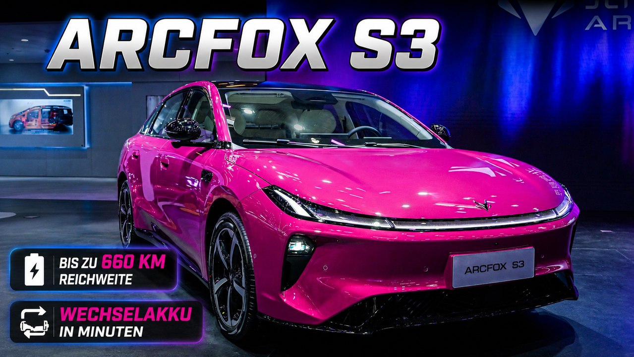 BAIC Arcfox S3 bringt smarte Technik und starke Reichweite
