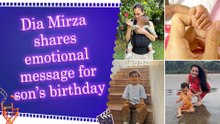 Dia Mirza celebrates son Avyaan’s birthday with touching poem and unseen photos