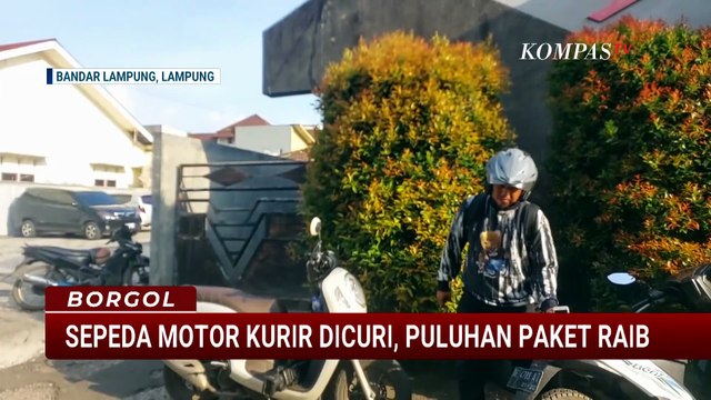 Aksi Pelaku Curi Motor Kurir di Lampung, Puluhan Paket Raib| BORGOL
