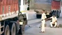 Viral video alleges police accepting bribes from truck drivers at checkpoint