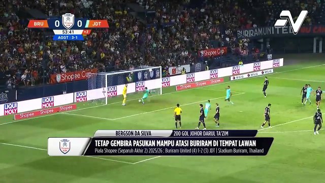Bergson Da Silva tetap gembira pasukan mampu atasi Buriram United di tempat lawan
